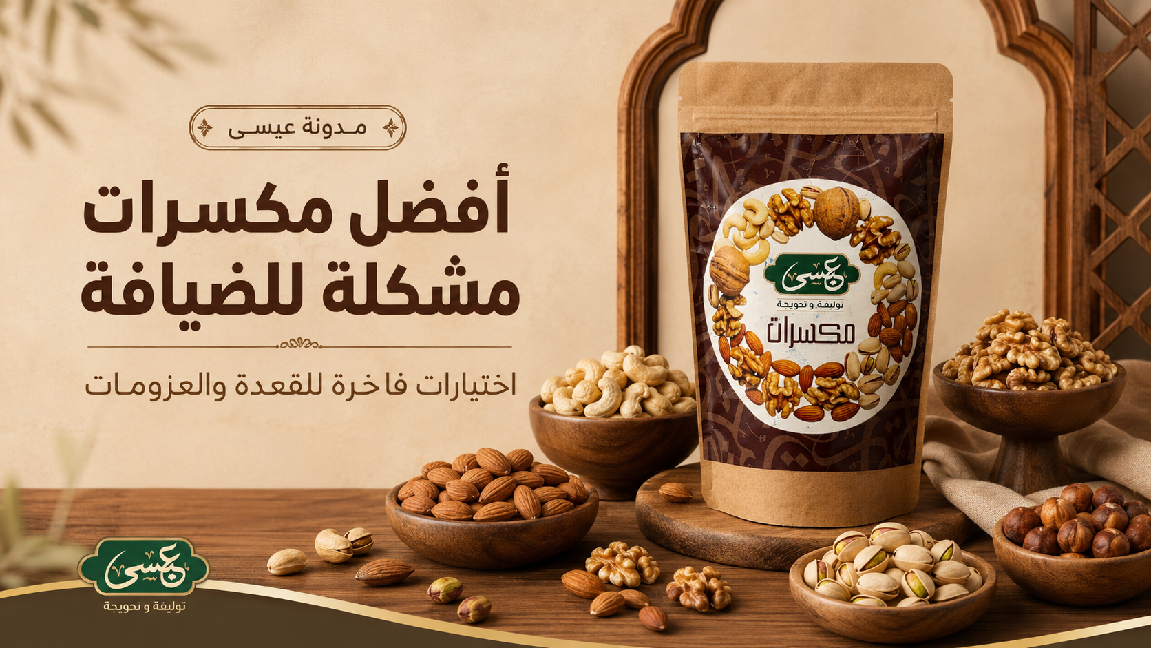 أفضل مكسرات مشكلة للضيافة: اختيارات فاخرة للقعدة والعزومات